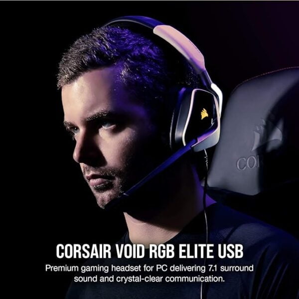 Corsair Void Rgb Elite Wired USB Premium Gaming Over Ear Headphones (Open Box) - Image 2