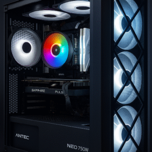 Intel i5-12400 High-Performance PC – 16GB DDR4, Dual SSD, ARGB Cabinet, 750W PSU