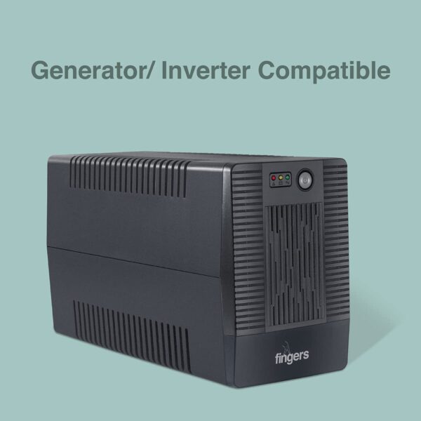 FINGERS Fast-Recharge FR-1097-4S UPS – 1000 VA / 600 W (Pre-Owned) - Image 4